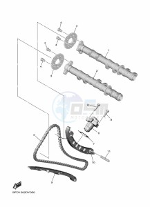 NIKEN GT MXT890D (BFD3) drawing CAMSHAFT & CHAIN