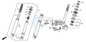 NPS50 drawing FRONT FORK/FRONT CUSHION