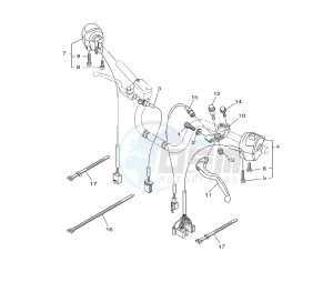 YBR 125 drawing HANDLE SWITCH AND LEVER