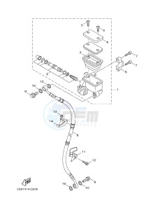 YW125 YW125CB (37D5) drawing FRONT MASTER CYLINDER