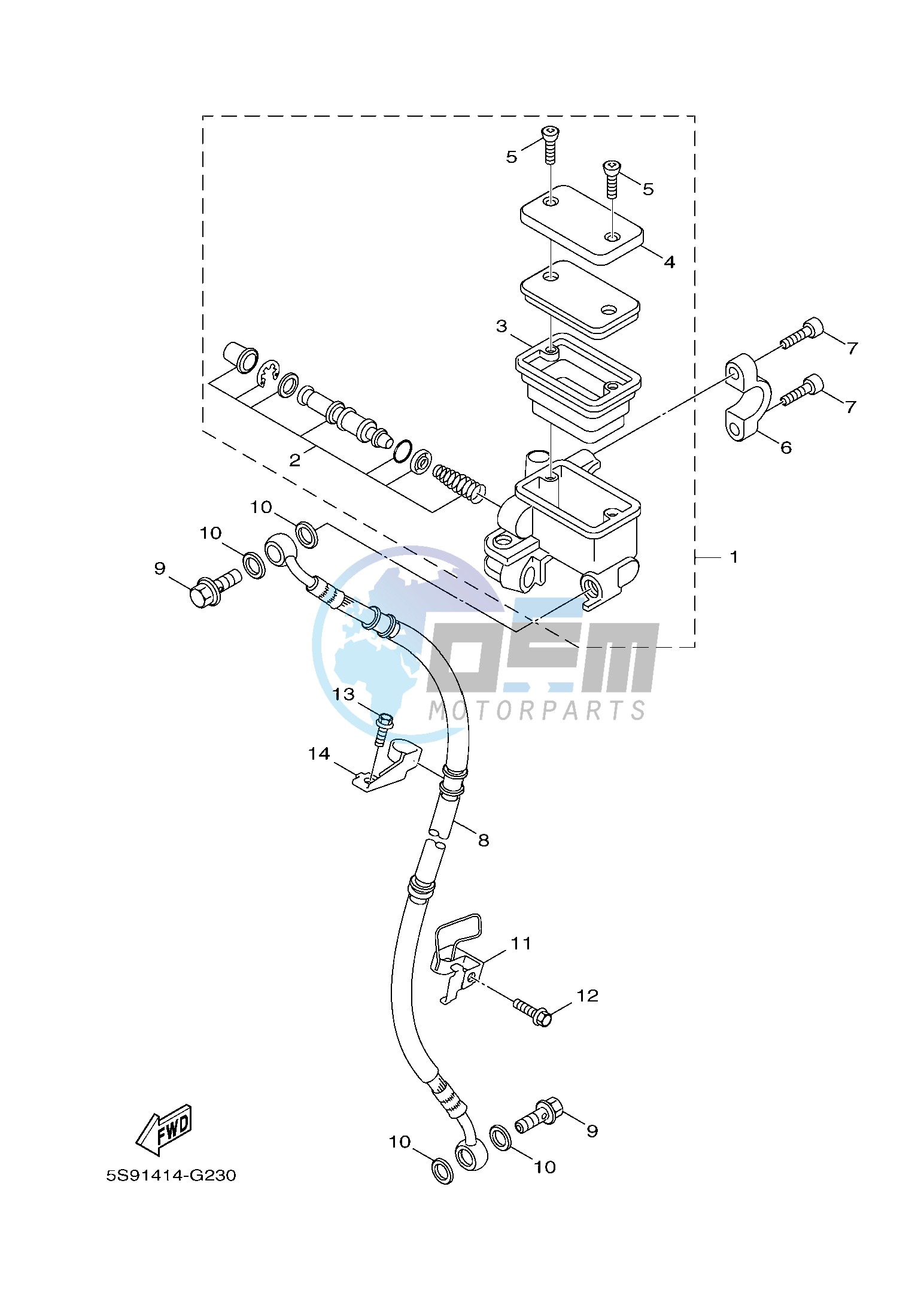 FRONT MASTER CYLINDER