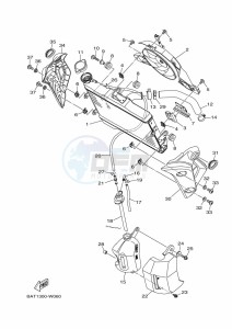 MT-07 MTN690 (BATD) drawing RADIATOR & HOSE