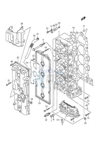 DF 175 drawing Cylinder Head