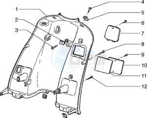 Hexagon 125 EXS1T 125cc drawing Rear Shield