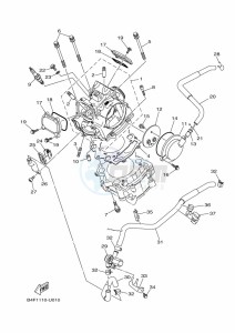 YFM700FWAD GRIZZLY 700 EPS (BDE7) drawing CYLINDER HEAD