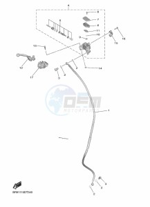 YZ250F (B7BS) drawing FRONT MASTER CYLINDER