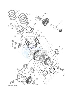 XT1200ZE SUPER TENERE ABS (2KBF) drawing CRANKSHAFT & PISTON