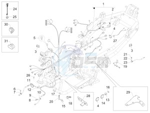 MP3 300 LT Sport ABS drawing Main cable harness