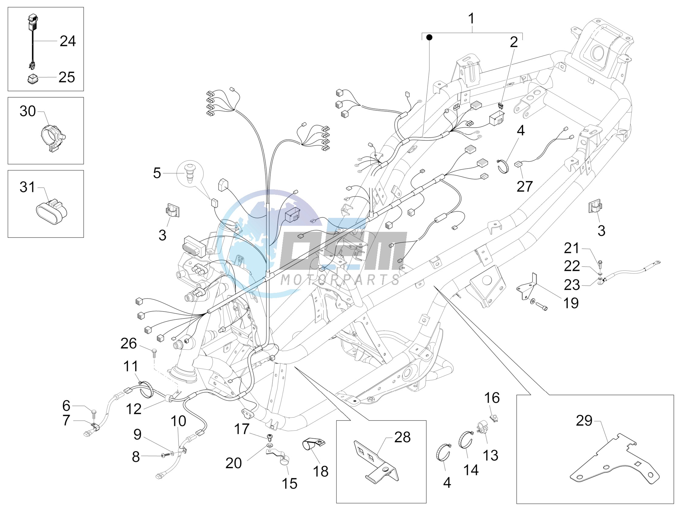 Main cable harness