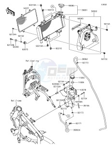 VERSYS-X 300 ABS KLE300CHF XX (EU ME A(FRICA) drawing Radiator