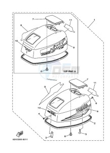 9-9FMHS drawing FAIRING-UPPER