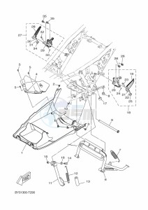 CZD300-A XMAX 300 (BBA2) drawing STAND & FOOTREST