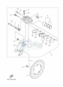 MT-10 MTN1000D (BGG6) drawing REAR BRAKE CALIPER