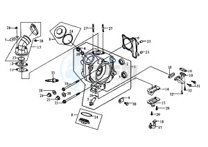 CINDERELLA - 50 cc drawing CYLINDER HEAD