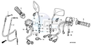 CB13009 SI / MME TWO - (SI / MME TWO) drawing SWITCH/CABLE