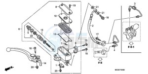 ST1300A9 ED / ABS MME drawing FR. BRAKE MASTER CYLINDER