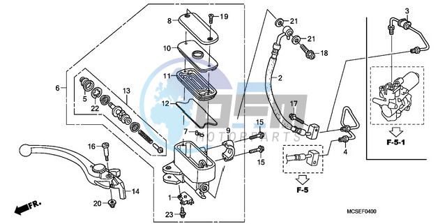 FR. BRAKE MASTER CYLINDER