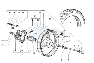 VELOFAX 50 drawing Front wheel