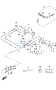 DF 9.9B drawing Tiller Handle