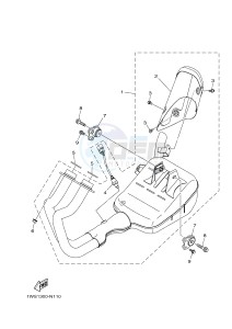 MT07A MT-07 ABS 700 (1XB5 1XB7) drawing EXHAUST