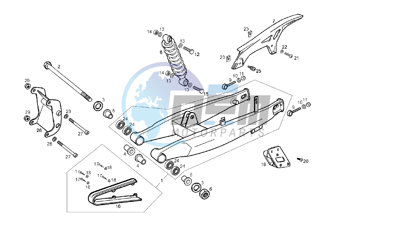 SWING ARM - SHOCK ABSORBER