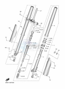 YZ450F (B2WA) drawing FRONT FORK