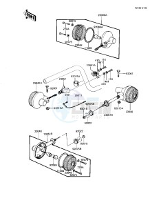 KZ 1100 L [LTD SHAFT] (L1) [LTD SHAFT] drawing TURN SIGNALS