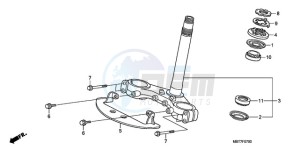 XL1000VA9 Europe Direct - (ED / ABS) drawing STEERING STEM