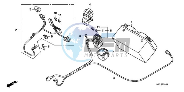 BATTERY (CBR1000RA)