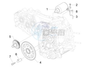 GTS 300 ie Super Sport drawing Starter - Electric starter