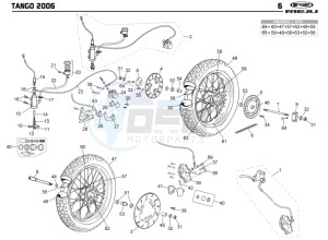 TANGO-125-RED drawing WHEEL - BRAKES