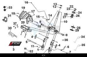 JOYRIDE 300 16" (LJ30W4-EU) (M3) drawing STRG. STEM