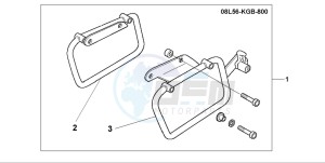 VT125C2 drawing LEATHER SADDLEBAGSTAY