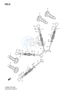 DL650 ABS V-STROM EU-UK drawing CAMSHAFT - VALVE