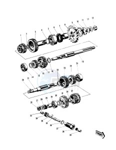 W1 W2 TT SS [COMMANDER) (TT-SS ) 650 [COMMANDER) drawing TRANSMISSION -- -E_NO. W1M 4000- -