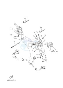 MT09TRA MT-09TRA TRACER 900 (2SC3) drawing HANDLE SWITCH & LEVER