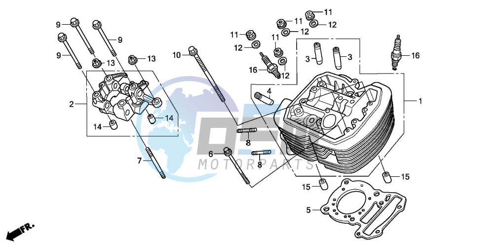 FRONT CYLINDER HEAD