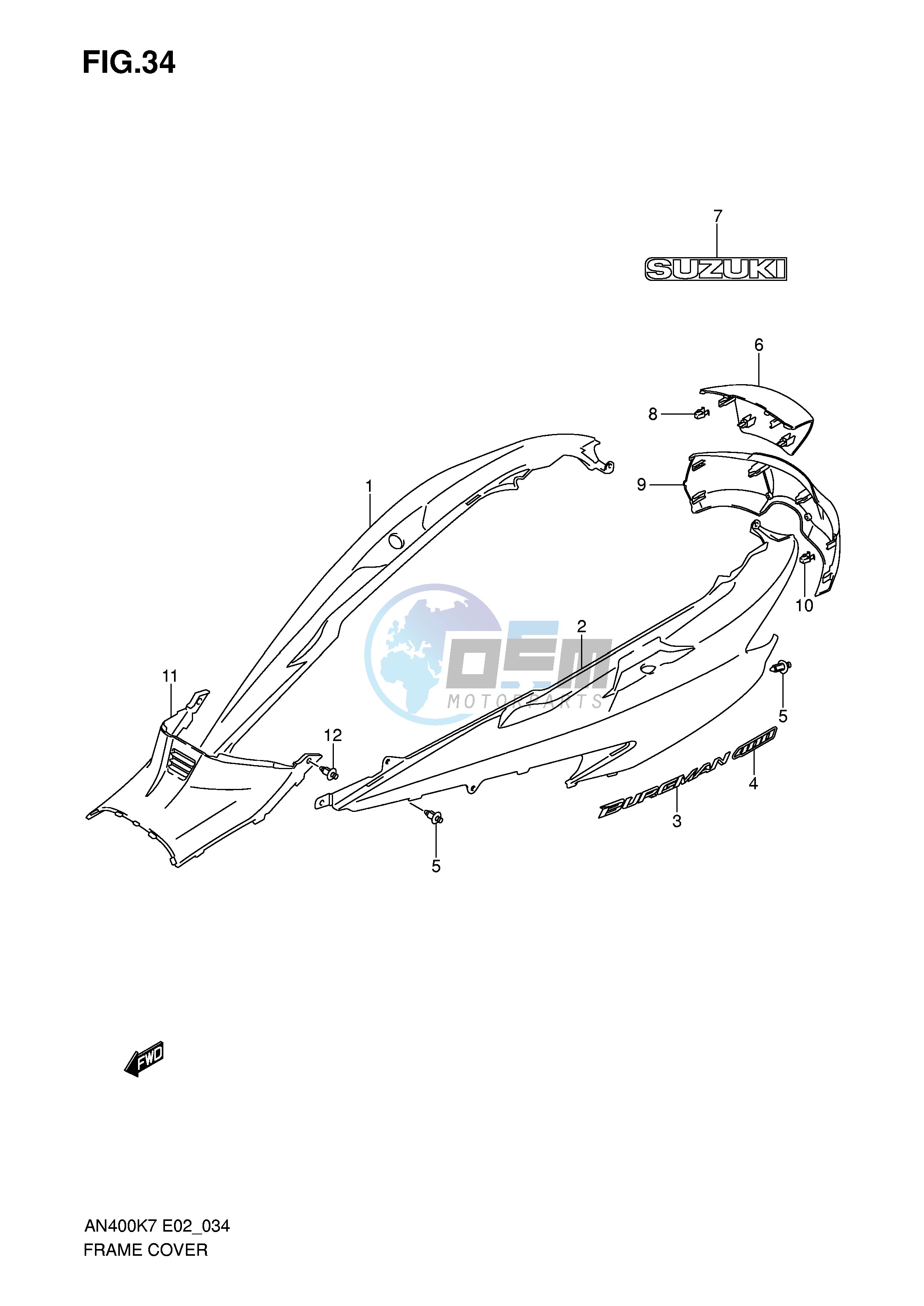 FRAME COVER (MODEL K7 K8)