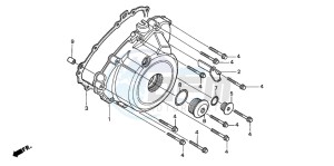 CBF500 drawing LEFT CRANKCASE COVER