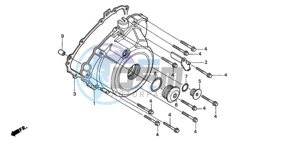 LEFT CRANKCASE COVER