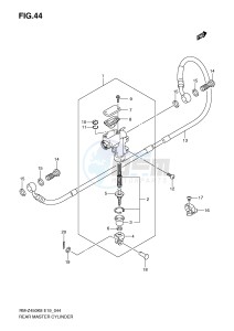 RM-Z450 (E19) drawing REAR MASTER CYLINDER