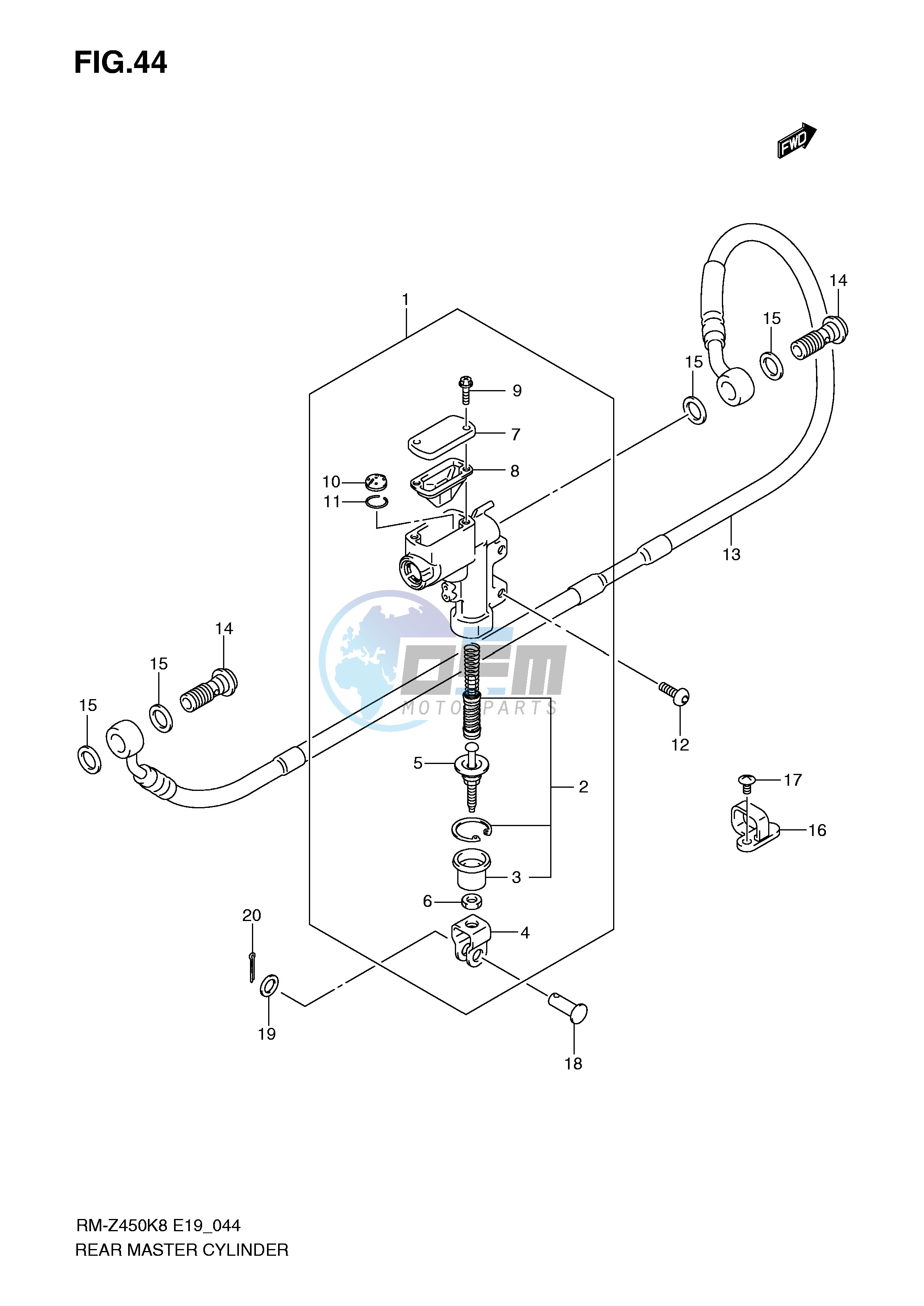 REAR MASTER CYLINDER