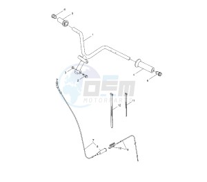 NS AEROX 50 drawing STEERING HANDLE AND CABLE