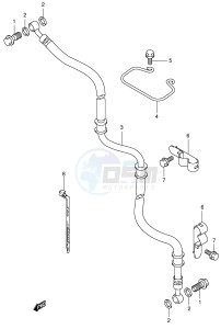 AN400 (E2) Burgman drawing FRONT BRAKE HOSE