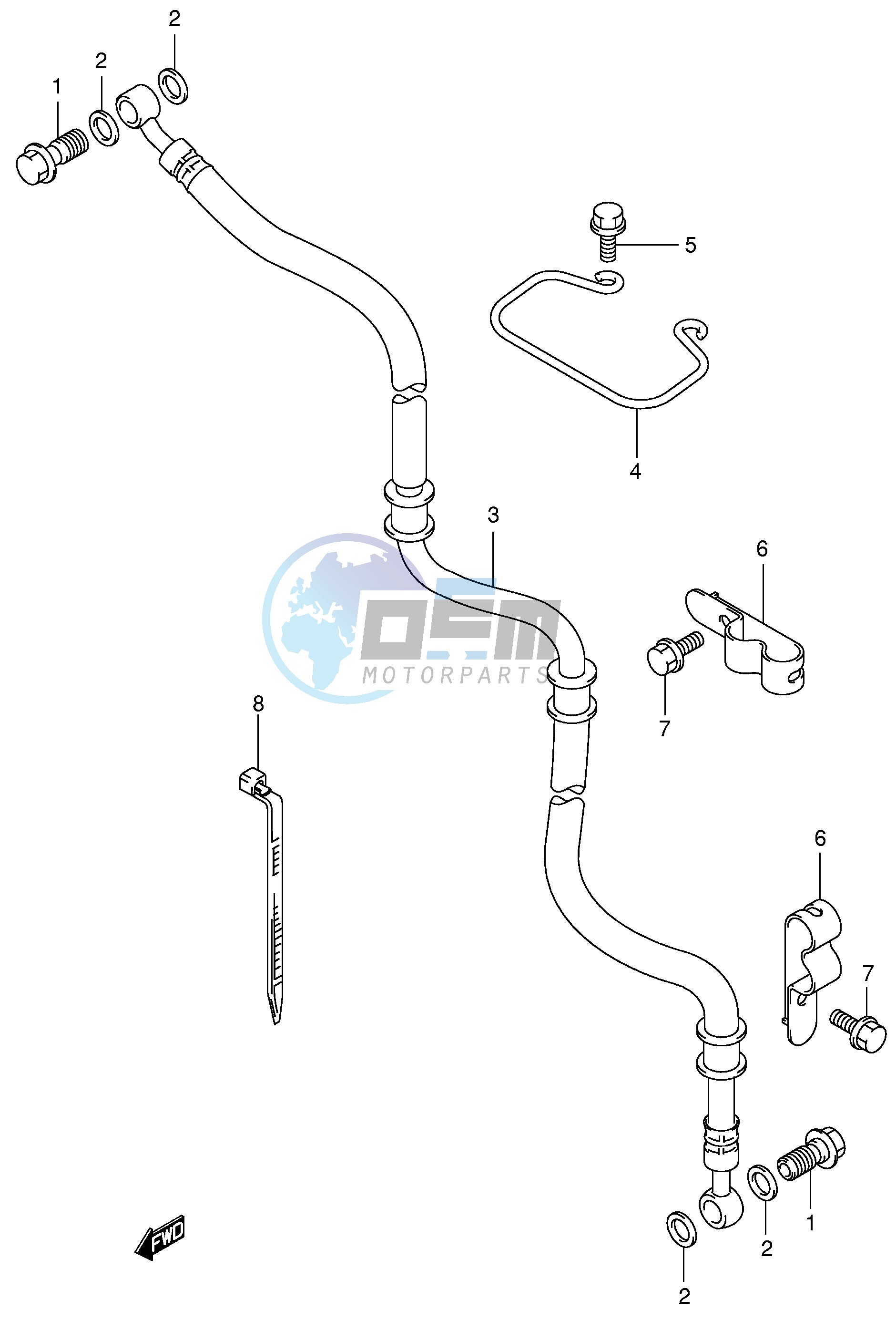 FRONT BRAKE HOSE