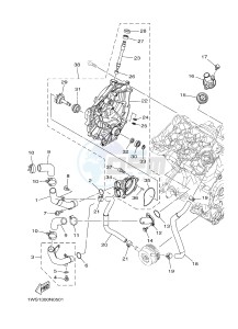 MT07 700 (1WS7 1WS9) drawing WATER PUMP