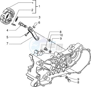 Zip 50 RST freno a disco drawing Brake lever