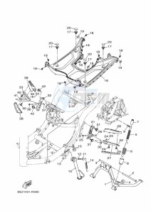 MWS125-C TRICITY 125 (BU5F) drawing STAND & FOOTREST