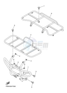 YFM350FWA GRIZZLY 350 4WD (1NSK) drawing GUARD