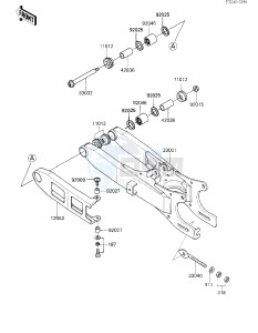 KXT 250 A [TECATE] (A1) [TECATE] drawing SWING ARM -- 84 A1- -